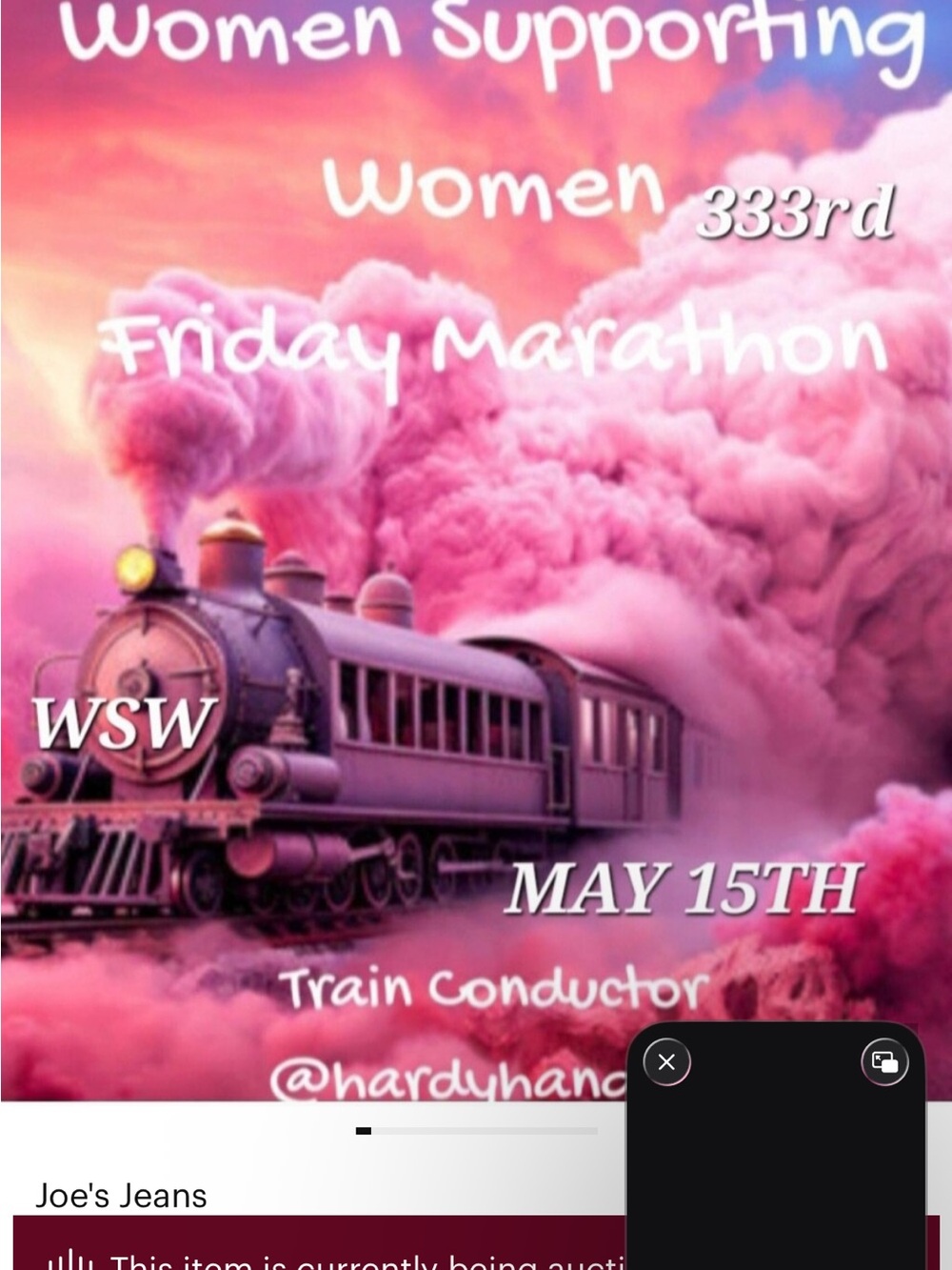 Women supporting women train Friday 5/15